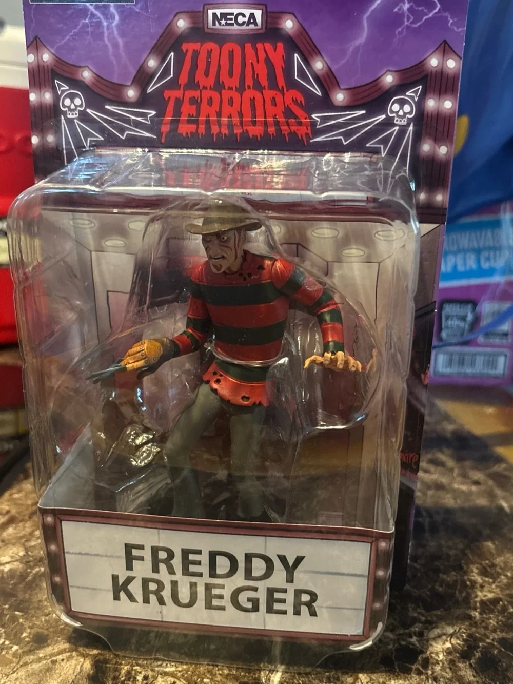 NECA Toony Terrors Freddy Krueger Action Figure - Red & Green
